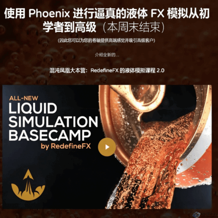 [RedefineFX-中文]3dsmax+PhoenixFD流体特效官方认证系统教程2.0(图2)