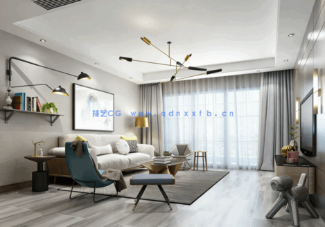 整体模型-136套北欧空间模型(图5)