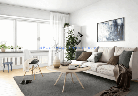 整体模型-136套北欧空间模型(图7)