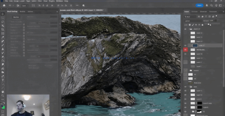 【中文字幕】侏罗纪海岸环境概念艺术数字绘景绘画视频教程(图1)