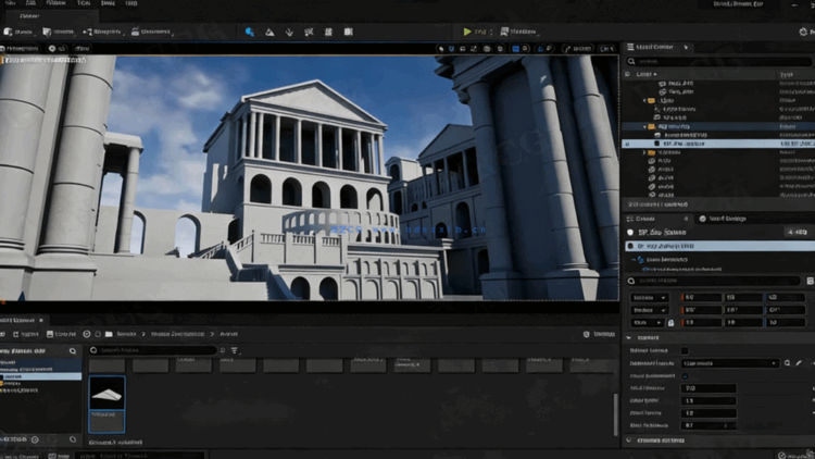 Unreal Engine大型建筑环境场景完整制作工作流程视频教程(图5)