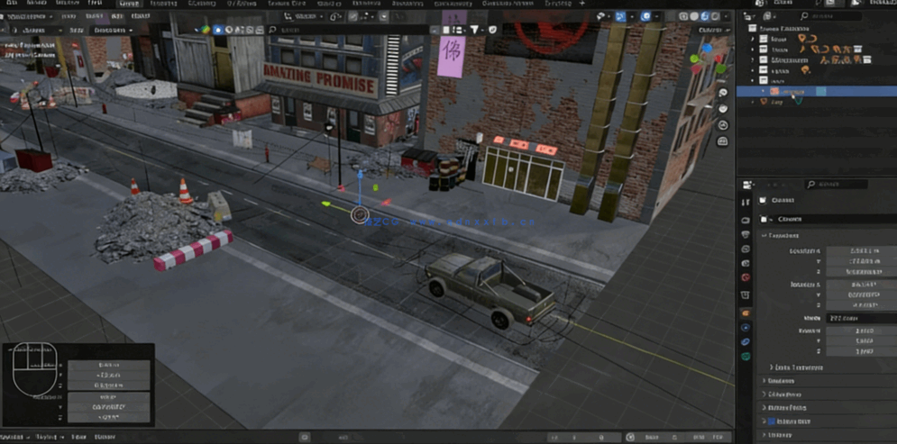 Blender汽车动画绑定核心技术视频教程从入门到精通(图1)