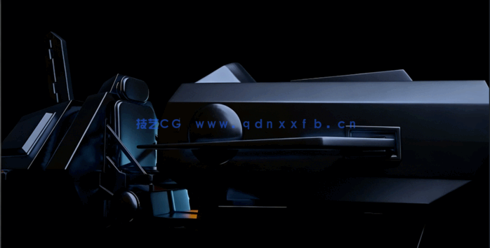 Maya游戏悬浮飞船硬表面建模制作视频教程(图1)