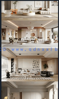 3DMax场景模型高颜值家装各空间（184套）(图3)