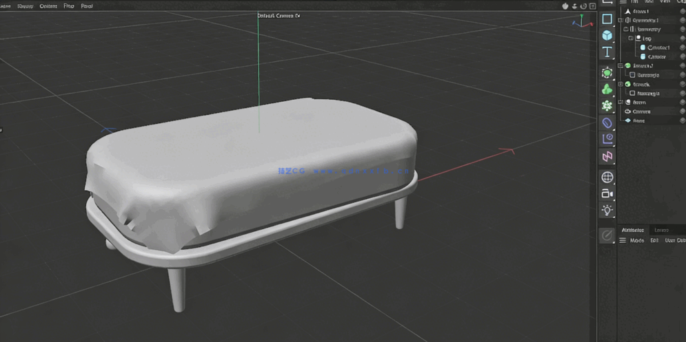 C4D与Octane等距房间建模实例制作视频教程(图2)