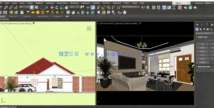 3dsMax与V-Ray 6室内外逼真渲染技术视频教程(图4)
