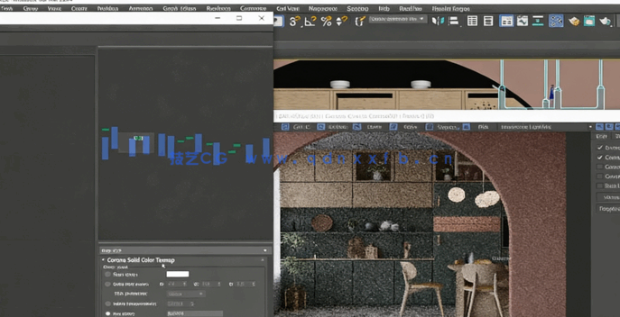3DsMax与Corona Renderer厨房室内设计技术视频教程(图2)