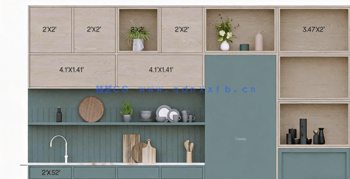 3DsMax与Corona Renderer厨房室内设计技术视频教程(图6)