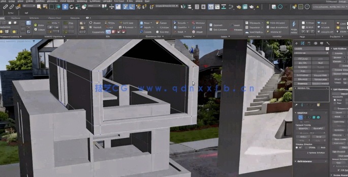 3dsmax建筑景观3D建模综合训练视频教程(图8)