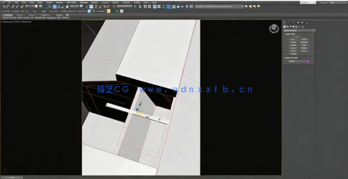 3Dmax混凝土毛坯房室内设计效果实例训练视频教程(图1)
