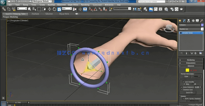 3dsmax手部骨骼关节控制动画技术训练视频教程(图3)