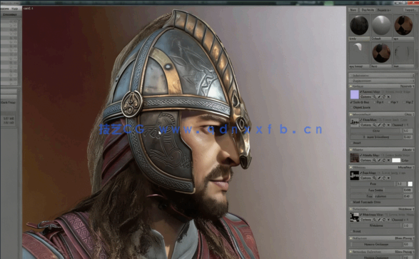 3dsmax 次世代罗马战士全流程Gumroad- Eomer breakdown(图2)