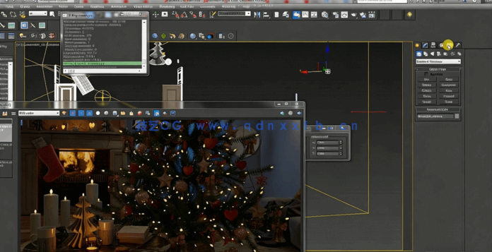 3dsmax与Vray圣诞节场景后期制作视频教程(图1)