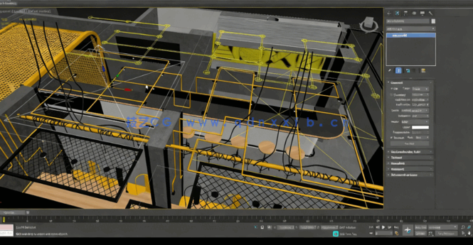 3dsmax咖啡厅餐厅室内建筑设计视频教程(图4)