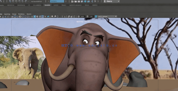 Maya与animBot大象动物骨骼绑定动画技术视频教程(图5)
