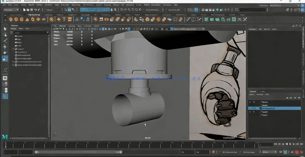 Maya机器人角色建模渲染技术训练视频教程(图2)