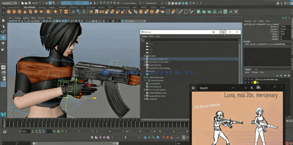 Maya第一与三人称射击攻击游戏动画制作视频教程(图1)