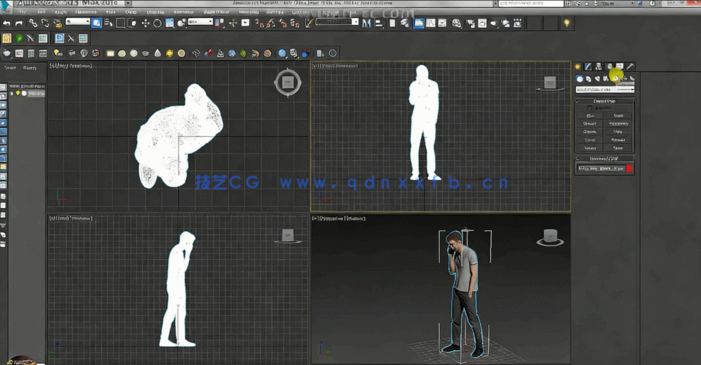 3dsmax三维室内场景人物添加制作视频教程(图3)
