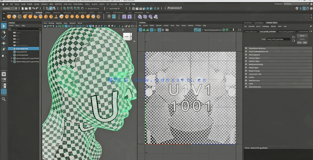  Maya中Xgen逼真人物角色面部与发型制作视频教程(图1)