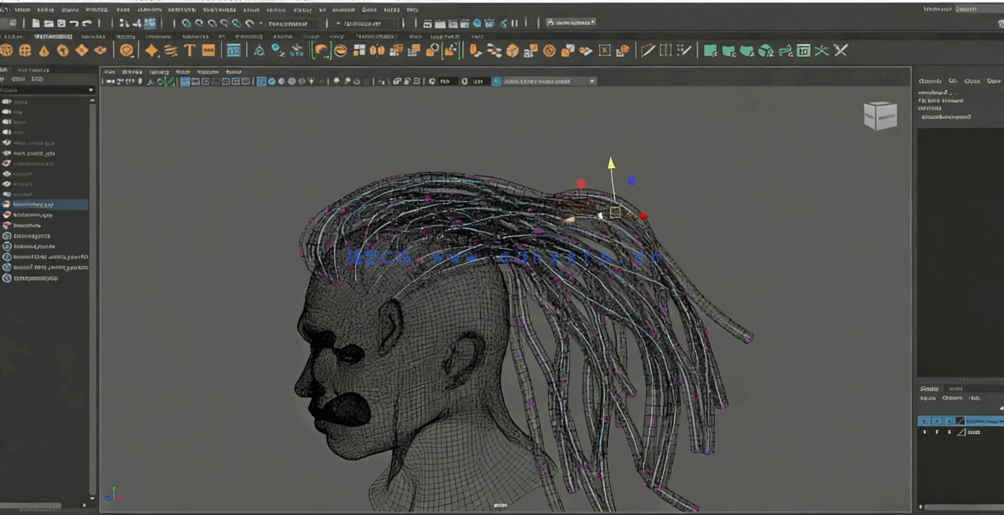  Maya中Xgen逼真人物角色面部与发型制作视频教程(图2)
