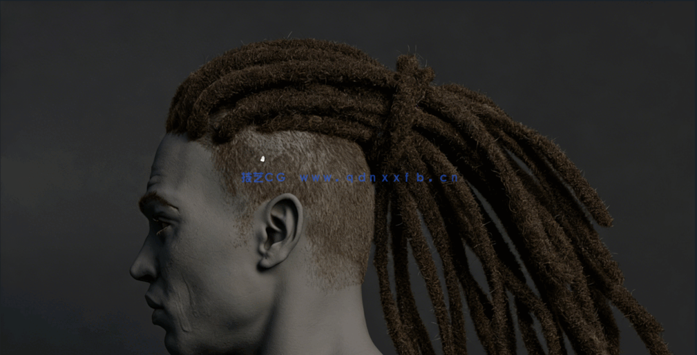  Maya中Xgen逼真人物角色面部与发型制作视频教程(图7)