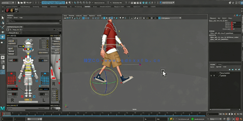 Maya人物角色视觉故事情景动画技术视频教程(图1)