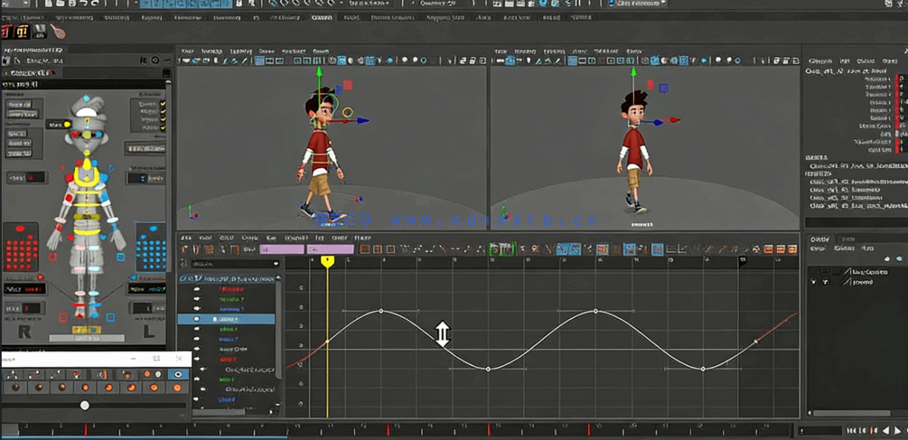 Maya人物角色视觉故事情景动画技术视频教程(图2)