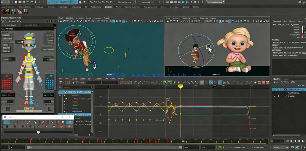 Maya人物角色视觉故事情景动画技术视频教程(图6)
