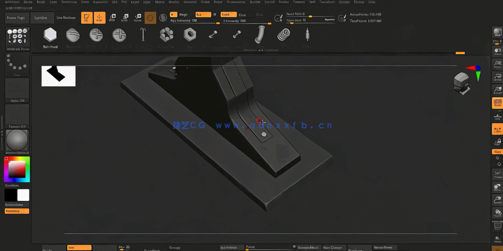 Maya Zbrush与Substance Painter船舵船轮实例制作视频教程(图7)