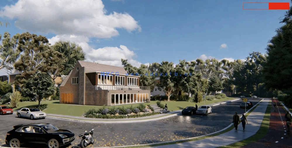 Maya与Lumion从2D平面图转化为3D逼真渲染工作流程视频教程(图1)