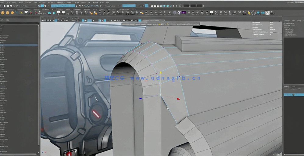 Maya科幻游戏武器建模与贴图制作视频教程(图1)
