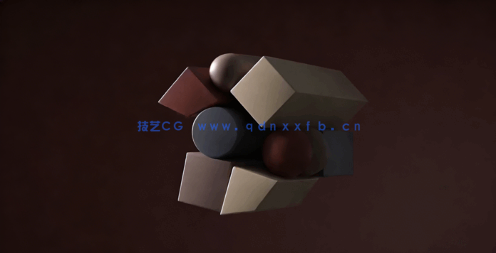 C4D与AE创意色彩几何三维动画制作视频教程(图4)