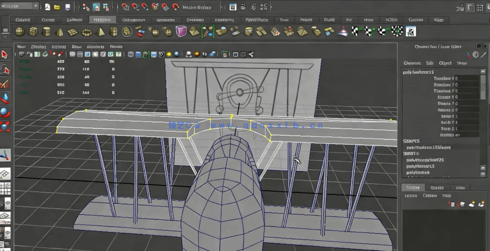 Maya手机游戏模型和纹理3D资产制作视频教程(图5)