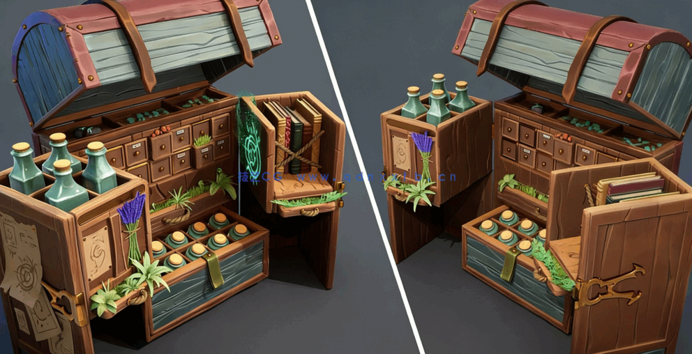 3A级游戏风格化幻想道具制作全流程视频教程(图2)