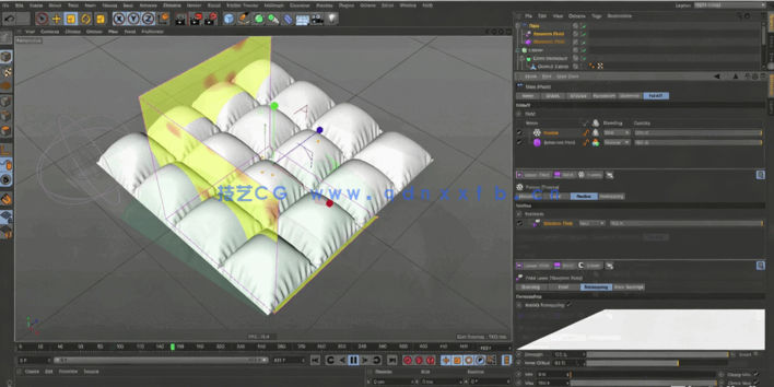  Cinema 4D中Fields触发动画技术视频教程(图3)