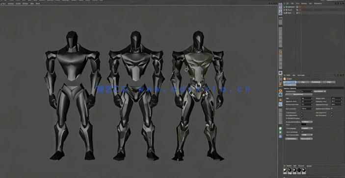 Cinema 4D超经典机器人建模制作完整工作流程视频教程 (图2)