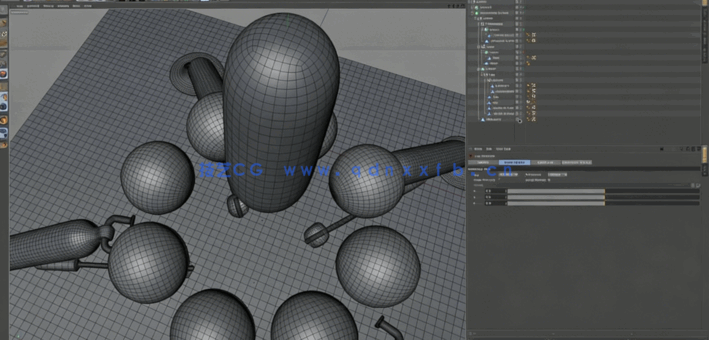 C4D宇宙飞船着陆器建模制作视频教程(图3)