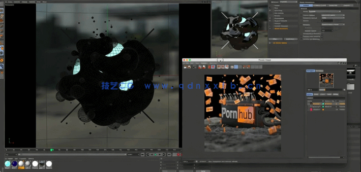 C4D中X-Particles抽象艺术渲染技术视频教程(图3)
