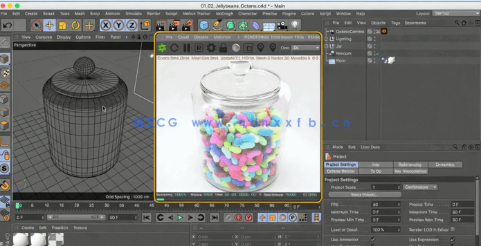 OctaneRender渲染引擎在C4D中的应用视频教程(图2)