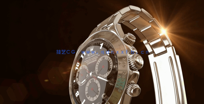 C4D超逼真3D手表硬表面建模渲染实例制作视频教程(图3)