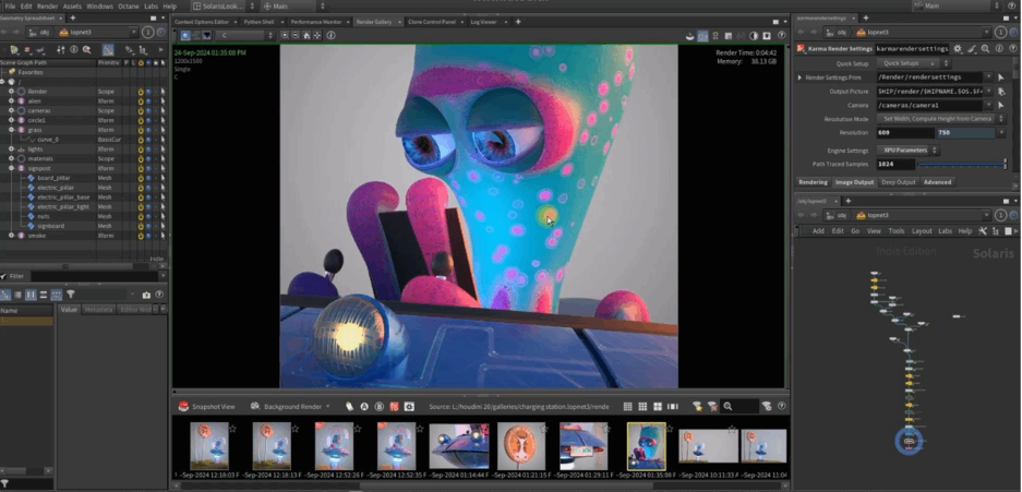 Houdini迷失外星人项目完整制作流程视频教程(图4)