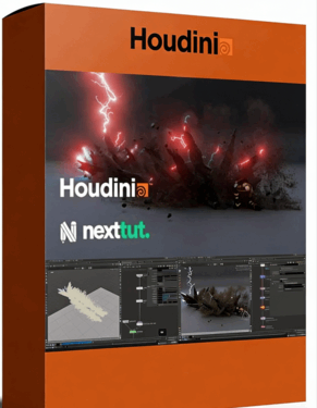 Houdini劈剑闪电碎石特效制作流程视频教程(图1)