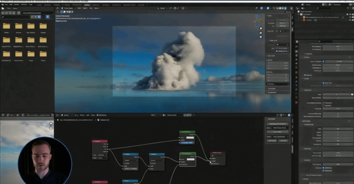 Houdini模拟高精度3D云层效果视频教程(图2)