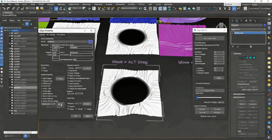 【中文字幕】3dsmax中PolyCloth布料模拟建模制作视频教程(图3)