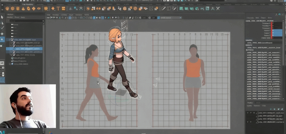 Maya角色步行动画核心技能训练视频教程(图3) Maya角色步行动画核心技能训练视频教程(图3)