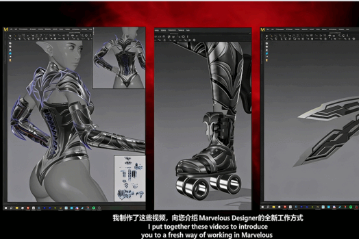 【中文字幕】Marvelous Designer艺术家角色服装设(图5)