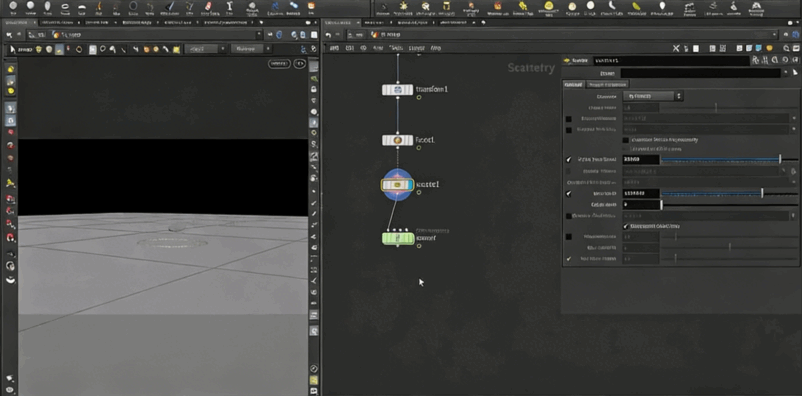 Houdini直升机降落尘埃视效实例制作视频教程(图3)