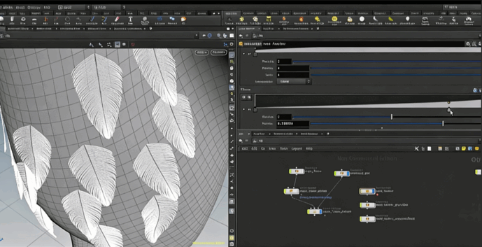  Houdini中TD内部工具制作羽毛视效视频教程(图5)