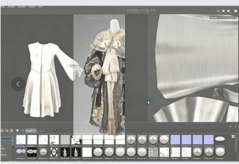 Marvelous Designer中创建花纹蕾丝连衣裙视频教程(图5) Marvelous Designer中创建花纹蕾丝连衣裙视频教程(图5)