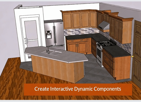 SketchUp Pro厨房设计技能训练视频教程(图2)